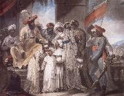 Henry Singleton The Sons of Tipu Sultan Leaving their Father oil on canvas